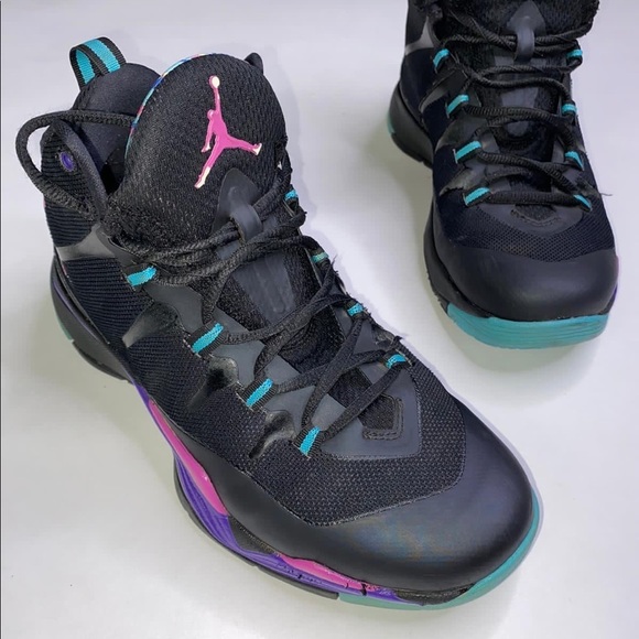 JORDAN Super Fly 2 BG Jr. "Blake Grifin" In Black / Pink / Blue - US 7Y - Picture 2 of 8